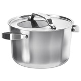 IKEA – SENSUELL Pot with Lid, Stainless Steel/Gray, 5.8 qt