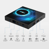 Android 10.0 TV Box, T95 4GB RAM 64 ROM Allwinner H616 Quad-Core 64-bit ARM Cortex-A53 Android Box with 2.4G/5G Dual WiFi 10/100M Ethernet, Support H.265/3D/6K Ultra HD/BT 5.0/HDMI 2.0 Smart TV Box