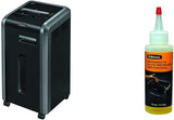 Fellowes Powershred 225Ci Shredder | 100% Jam Proof, 20-Sheet, Cross-Cut, Commercial Grade | 3825001 Model, Black