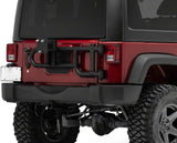 Redrock 4×4 HD Tire Carrier Compatible with OEM Tail Gate Compatible with 07-18 Jeep Wrangler JK
