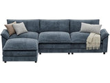 YESHOMY Sectional Modular Sofa U Shaped Chenille Fabric Couch with High Supportive & Soft Sponges and Removable Ottoman, Sleeper Comfy Upholstered Furniture for Living Room, Grey