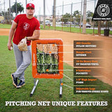 ALAGPRO? The Original 9 Hole Pitching Net with Strike Zone Pocket | Pitching Target for Baseball & Softball Pitchers