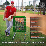 ALAGPRO? The Original 9 Hole Pitching Net with Strike Zone Pocket | Pitching Target for Baseball & Softball Pitchers