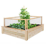 CritterGuard 23.5 in. Cedar Garden Fence (4-Pack)