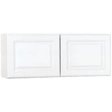 Hampton Bay Hampton Assembled 36x15x12 in. Wall Bridge Kitchen Cabinet in Satin White