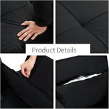3 in 1 Sleeper Sofa Bed, Futon Sofa Bed for Living Room with Side Pocket, Black Sleepers Sofa Couch with Pullout Bed, Convertible Love Seat Sleepers Bed for Living Room, Bedroom, Small Space