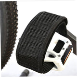 Bike Pedals with Straps, 2Pcs Pedal Straps Cycling Kids Bike Foot Pedal Straps Toe Clips Straps Tape for Fixed Gear Bike Black