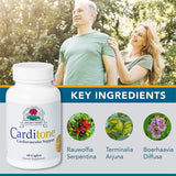 Ayush Herbs Carditone, Unbeatable Blood Pressure and Cardiovascular Support Herbal Supplement, 60 Tablets