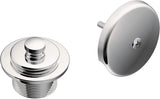 Moen T90331BN Push-N-Lock Tub and Shower Drain Kit with 1.5 Inch Threads, Brushed Nickel