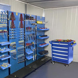 Rolling Tool Chest, Metal Tool Box with 5 Drawers, Lockable Garage Storage Cabinets Sliding Tool Drawer Cart on Wheels Toolbox Organization Workbench for Workshop Warehouse Repair Shop