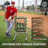 ALAGPRO? The Original 9 Hole Pitching Net with Strike Zone Pocket | Pitching Target for Baseball & Softball Pitchers